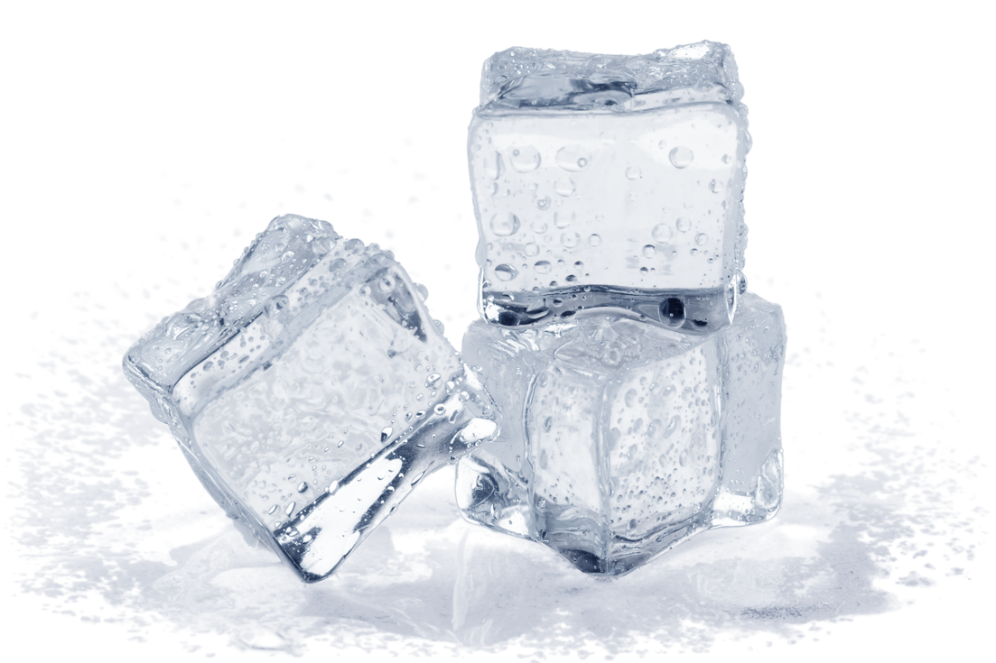 Ice Cubes Stacked Isolated